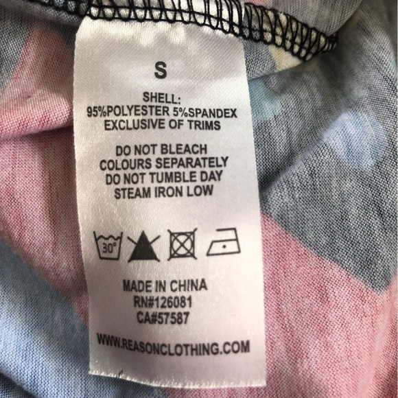 REASON Streetwear Abstract Geometric Graphic Tee Small - Picture 8 of 8